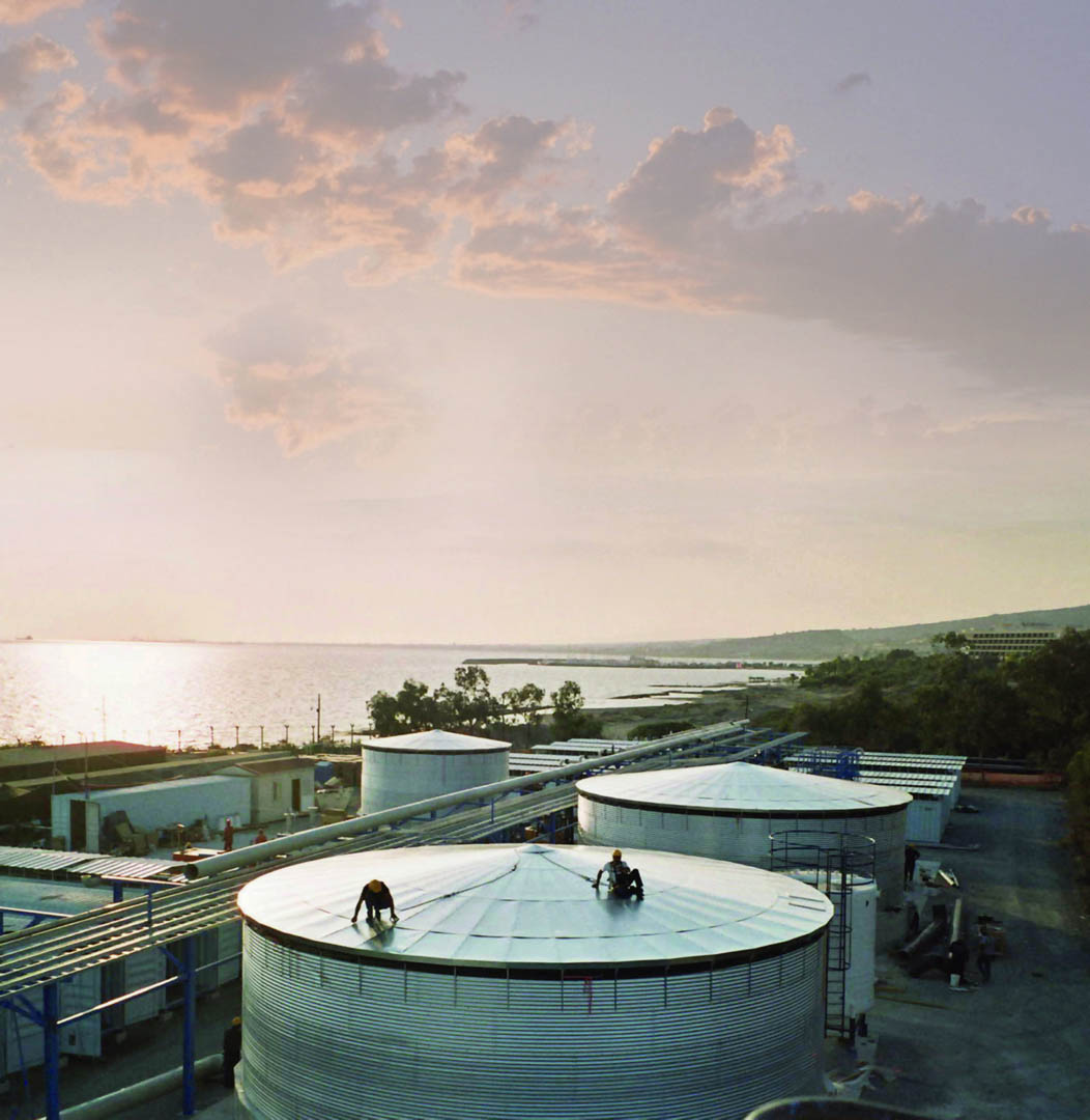 Stockage de l’eau potable à Chypre