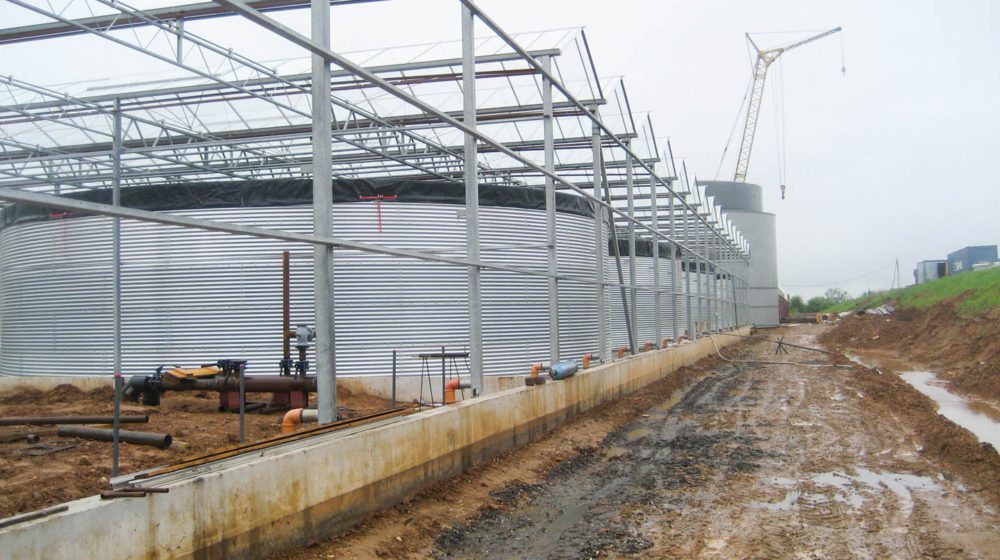 Four tanks for a greenhouse complex, Russia