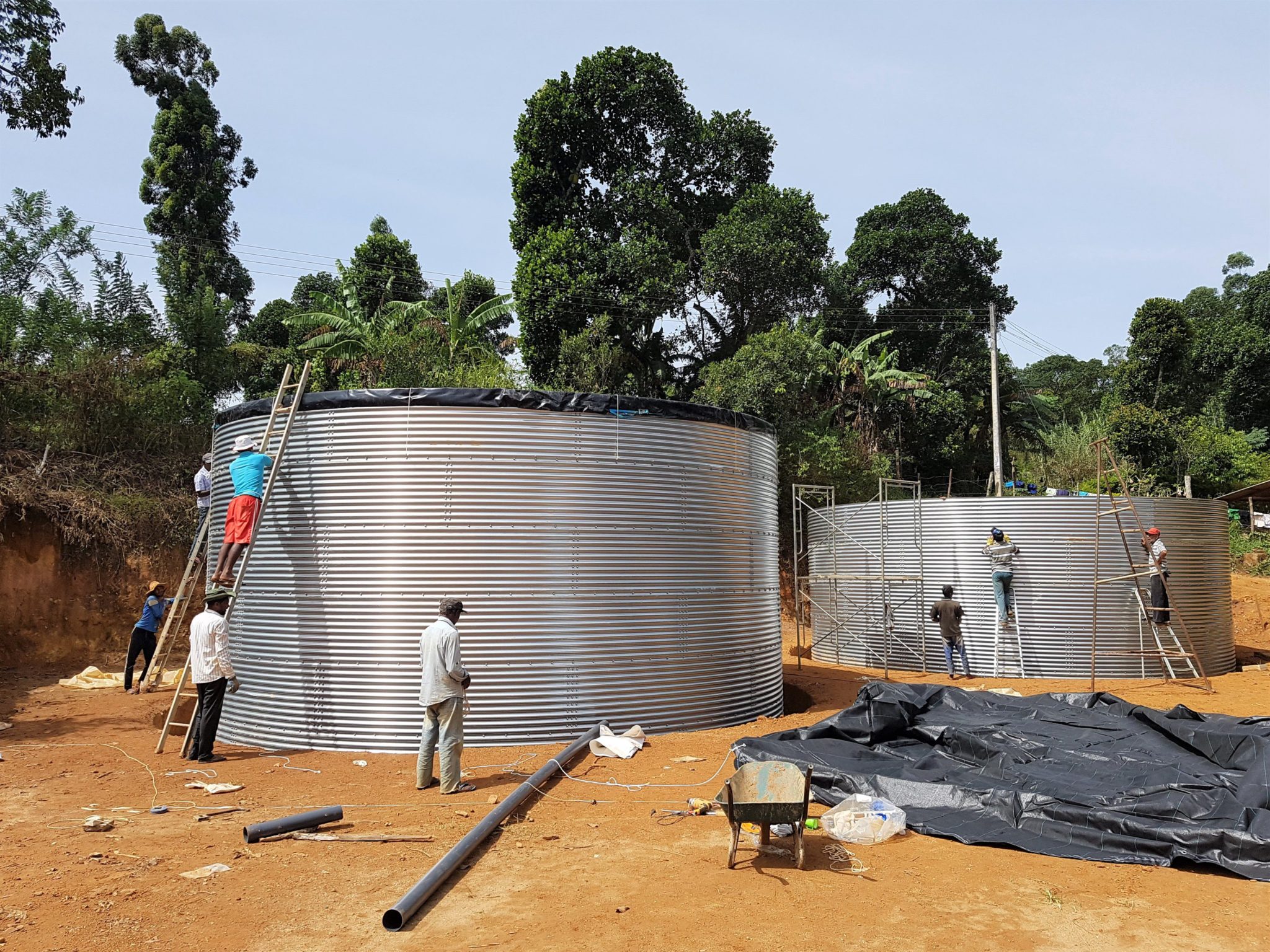 Steel water tanks