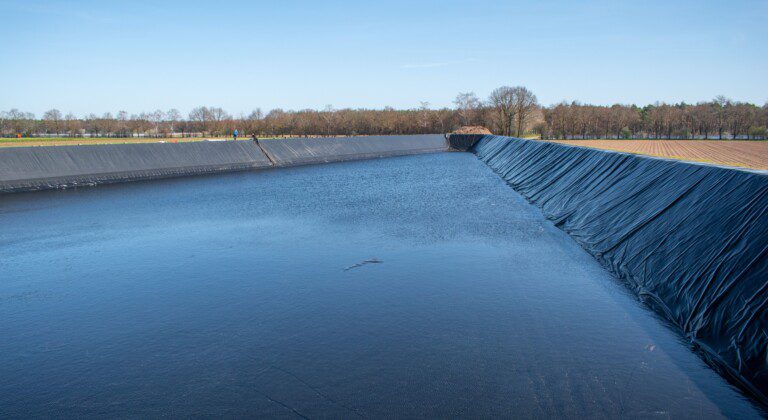 Excavated basins for blueberry growers, the Netherlands