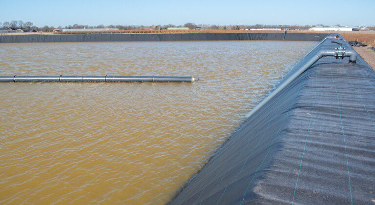 Excavated basins for blueberry growers, the Netherlands