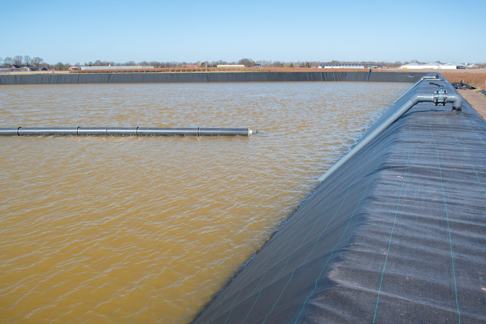 Excavated basins for blueberry growers, the Netherlands