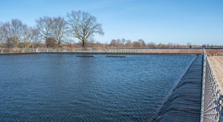 Excavated basins for blueberry growers, the Netherlands