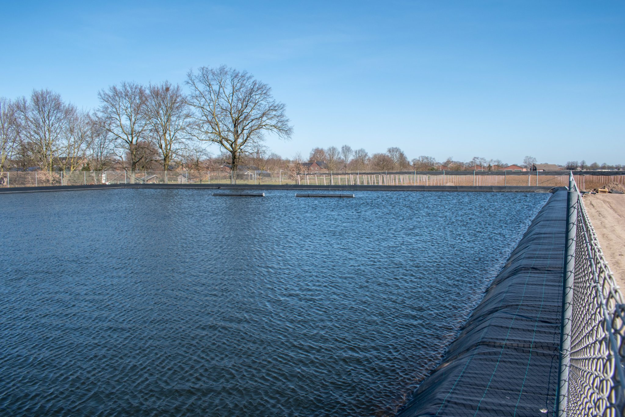 Excavated basins for blueberry growers, the Netherlands