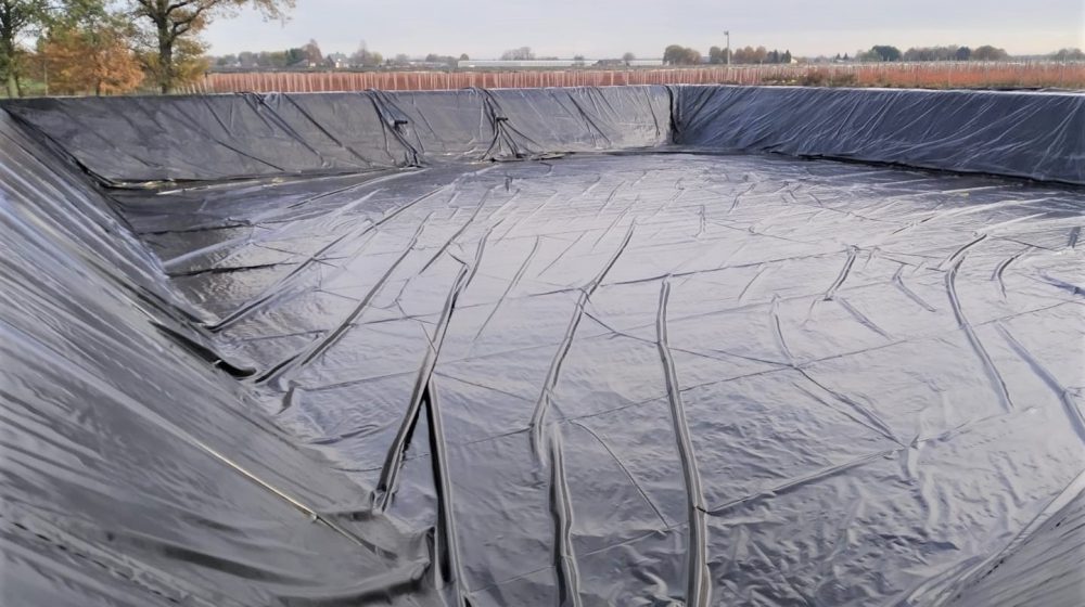 Excavated basins for blueberry growers, the Netherlands