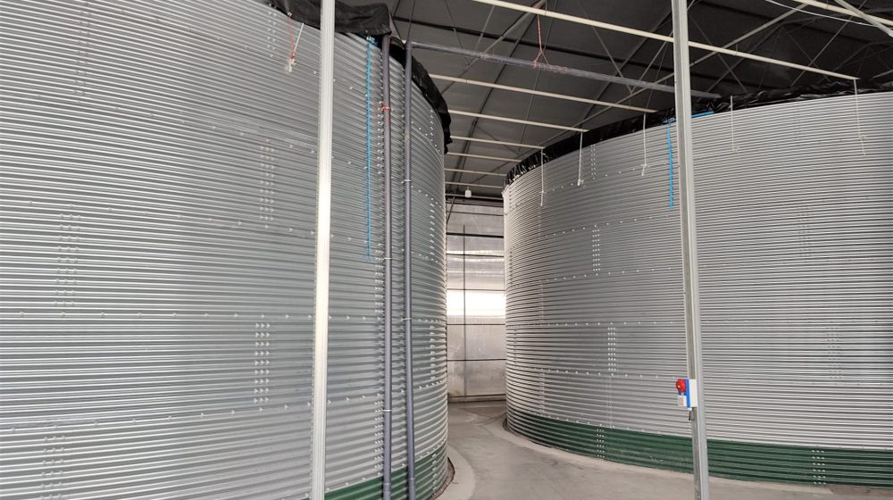 Water tanks for roses and strawberries, Armenia