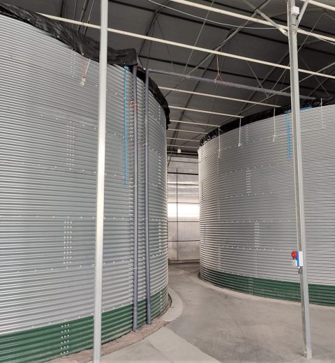 Water tanks for roses and strawberries, Armenia