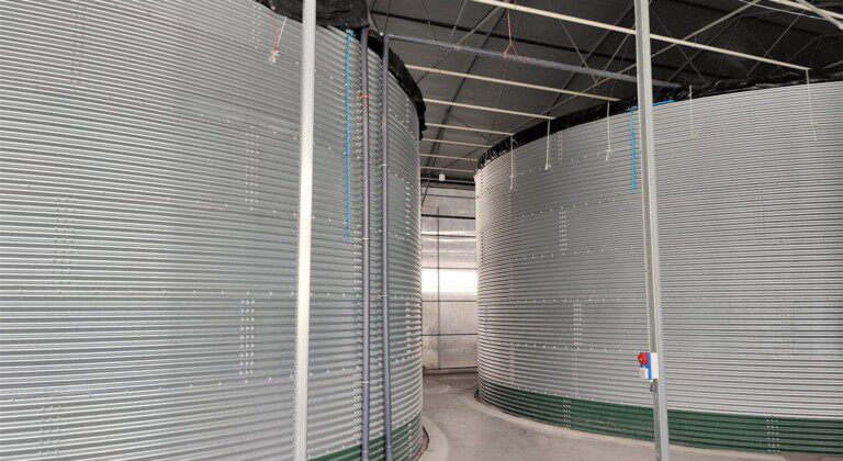 Water tanks for roses and strawberries, Armenia