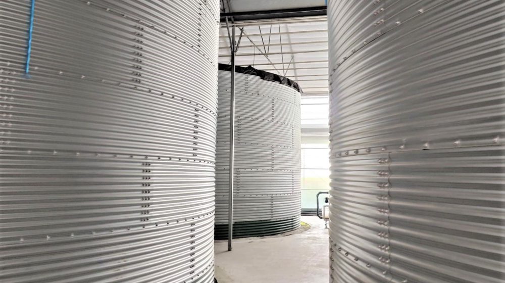 Water tanks for roses and strawberries, Armenia