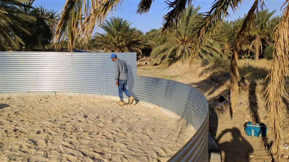 Water storage for date farms, Tunisia