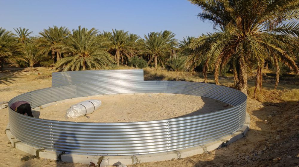 Water storage for date farms, Tunisia