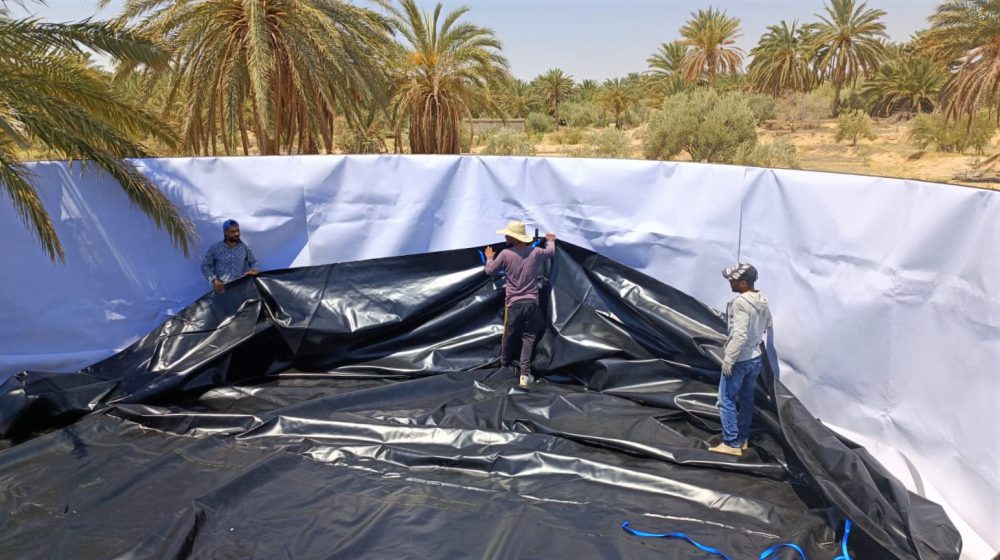 Water storage for date farms, Tunisia