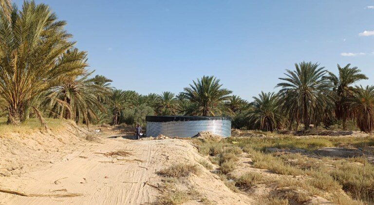 Water storage for date farms, Tunisia