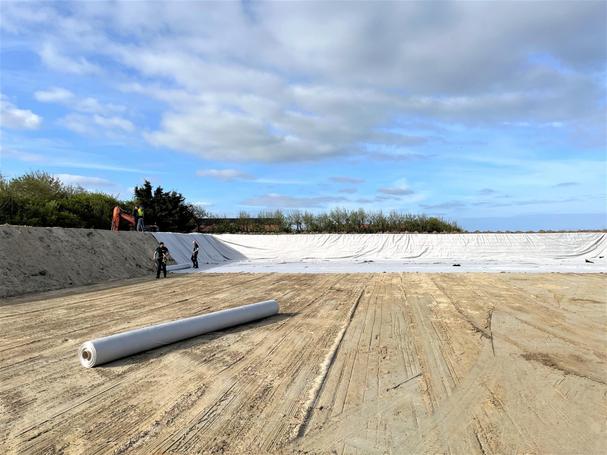 Excavated basin for a golf course, the Netherlands