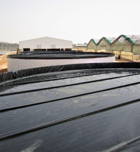 Six water tanks for a brandnew greenhouse complex, Saudi Arabia