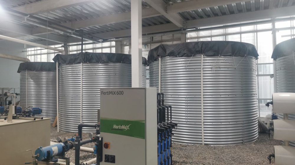 Water storage tanks at Horti Innovation Park, China