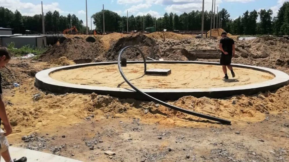 Fire protection tank in Lviv, Ukraine