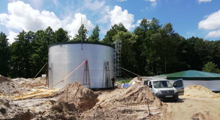 Fire protection tank in Lviv, Ukraine