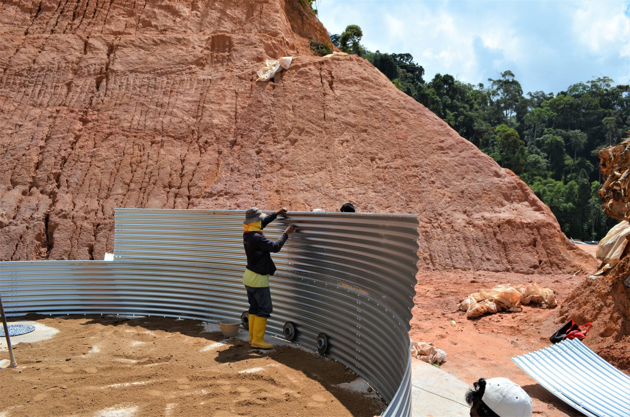 Tank for a watermelon nursery, Malaysia