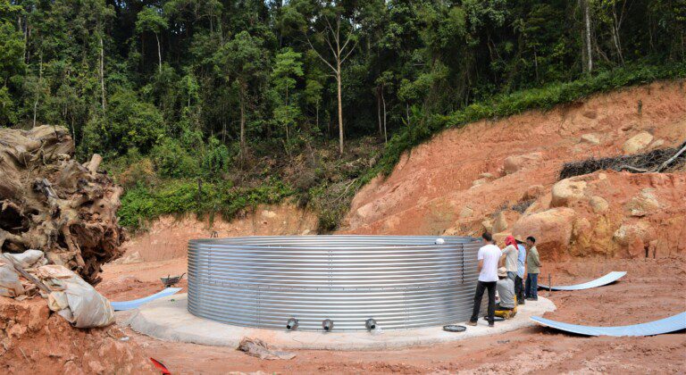 Tank for a watermelon nursery, Malaysia