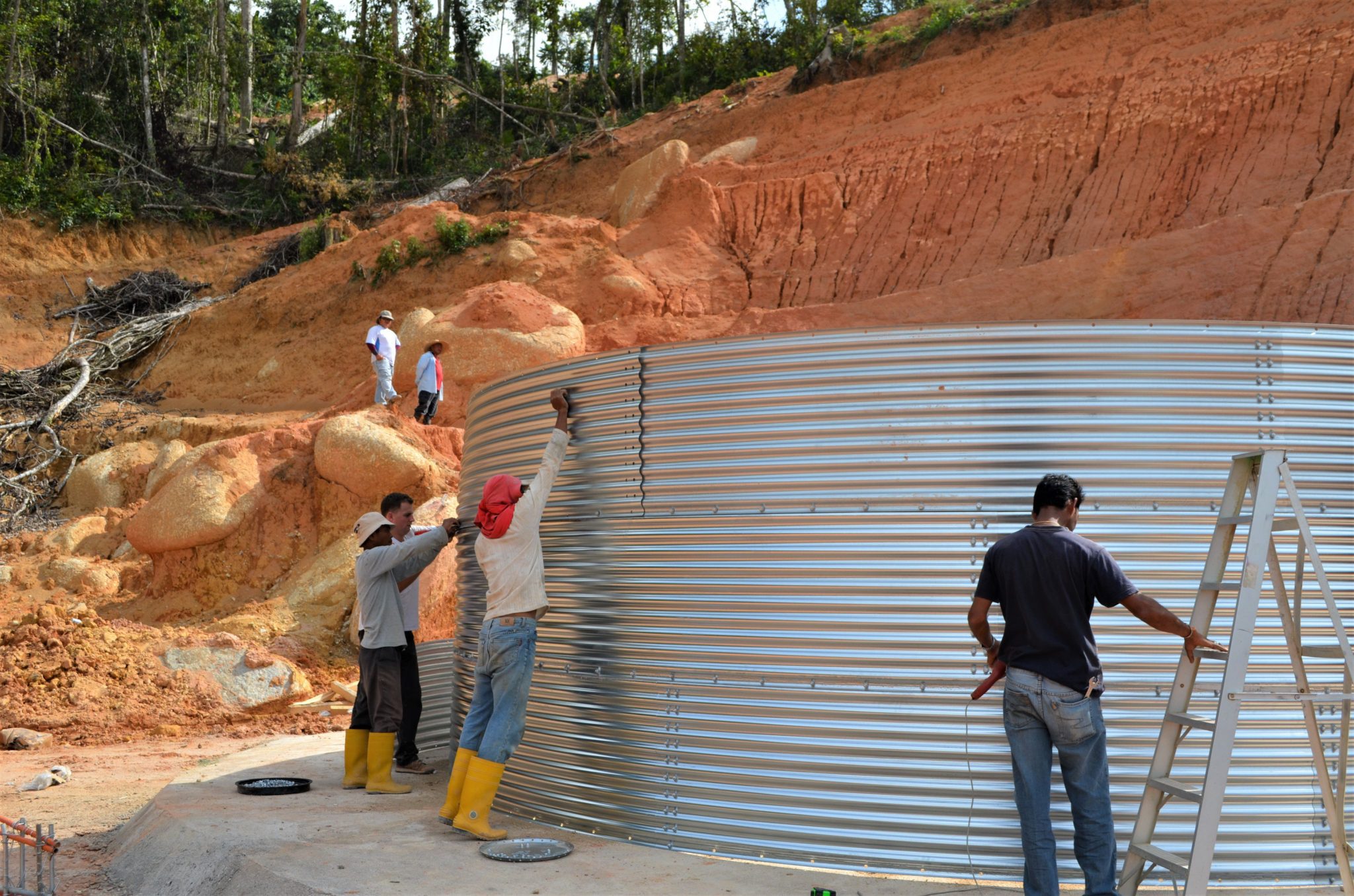 Tank for a watermelon nursery, Malaysia