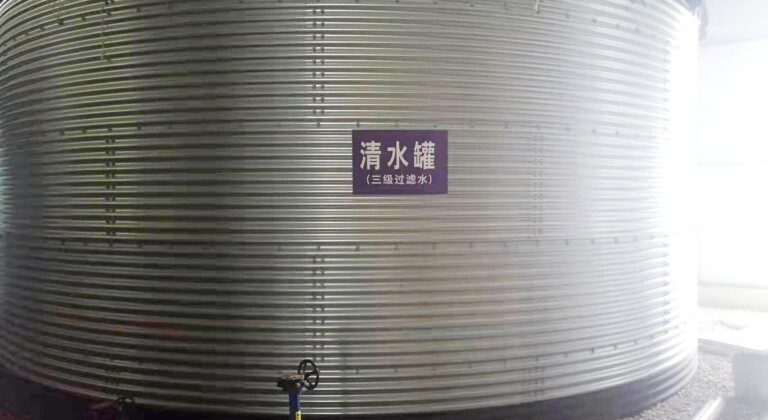 Water storage at greenhouses, China