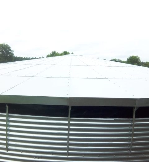 Water tank at a fertilizer factory, Indonesia