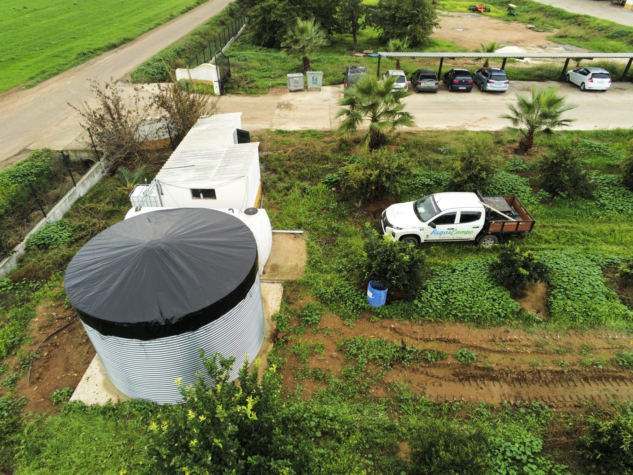 A fully waterproof FPP cover at a dairy farm, Portugal