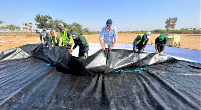 10 tanks for growing water lilies, Saudi Arabia