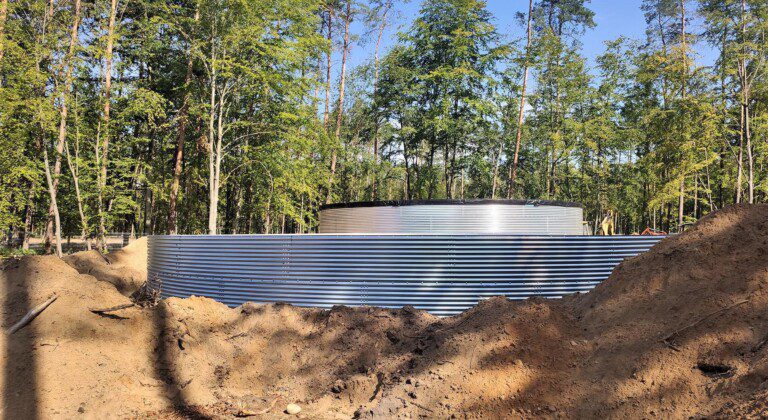 Water storage for a forest nursery, Poland