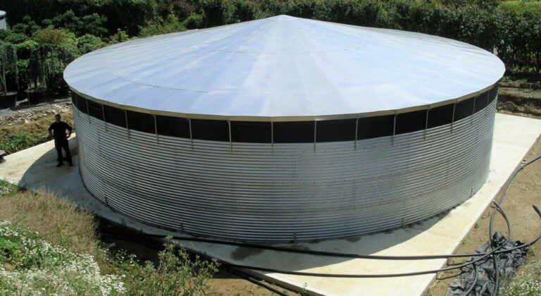 Galvanised steel roofs