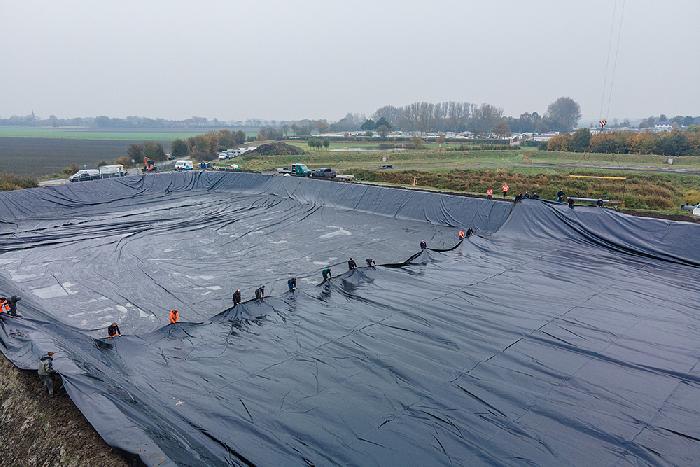 Basin for a sustainable water management project, the Netherlands