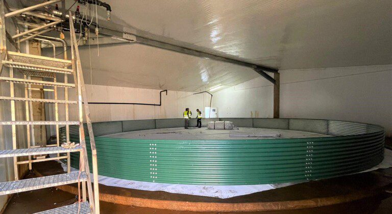 Water storage for a salad producer, Portugal
