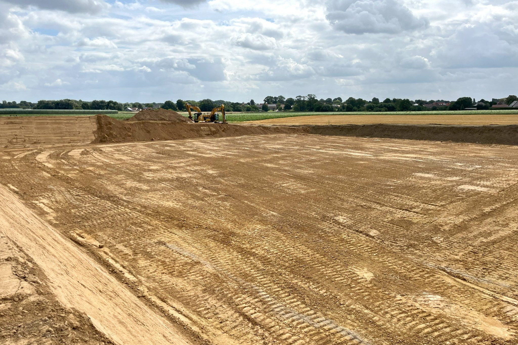 water basin for an apple orchard