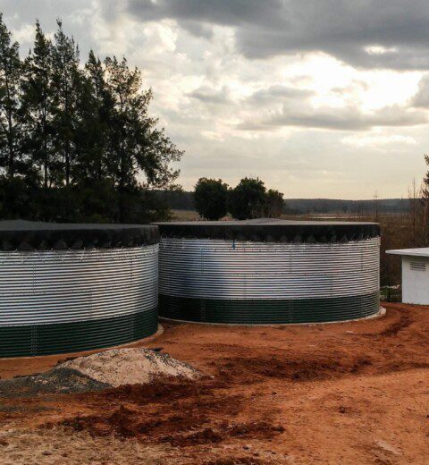 Water tanks for a forestry company, Uruguay