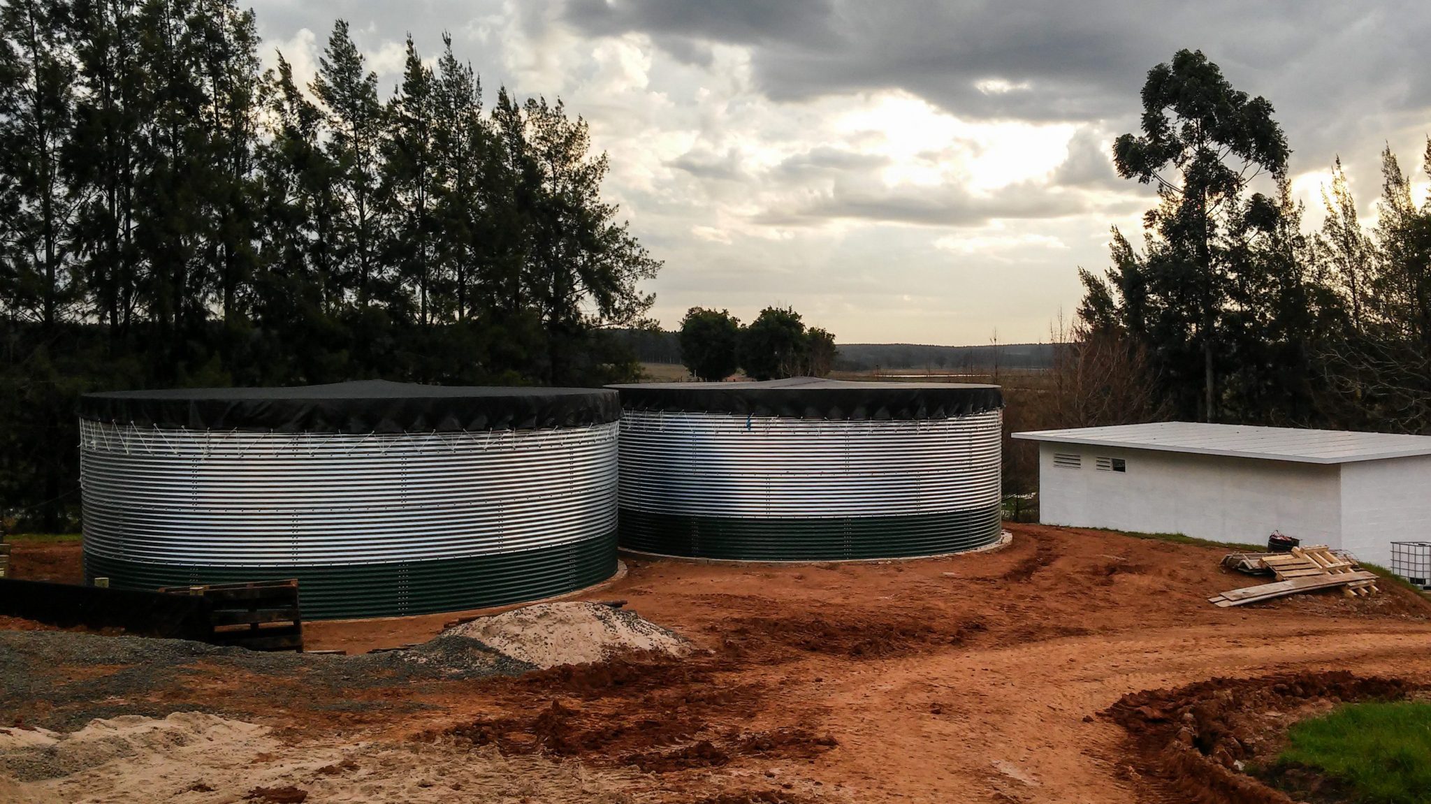 Water tanks for a forestry company, Uruguay